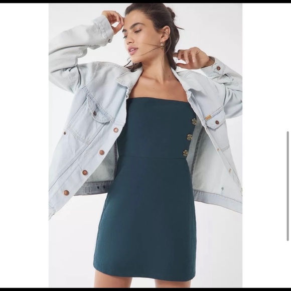 UO Riley Button-Down Linen Mini Dress - Picture 4 of 11